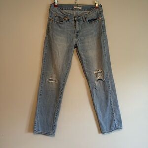 LEVI STRAUSS Boyfriend Jeans, distressed, size 27